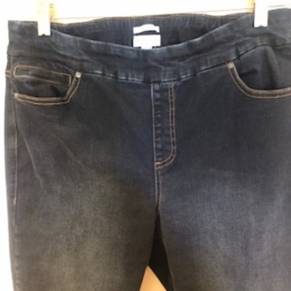 Westbound Pull-on Stretchy Ankle-length Jeans - Picture 3 of 4